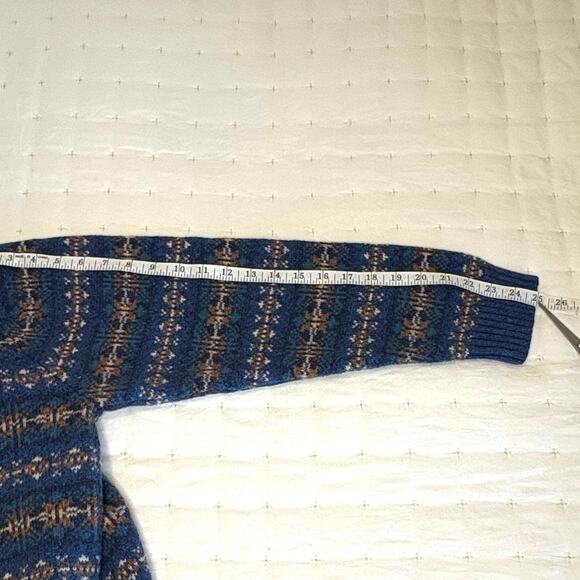 St. John’s Bay Fair Isle Sweater Men’s L Blue - Picture 10 of 11